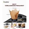 imageKatbite Tulip Cupcake Liners Holders 200PCS Muffin Baking Cups Cupcake Wrapper for Party Wedding Birthday ChristmasBrownWhite