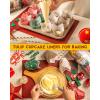 imageKatbite Tulip Cupcake Liners Holders 200PCS Muffin Baking Cups Cupcake Wrapper for Party Wedding Birthday ChristmasChristmas