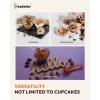 imageKatbite Tulip Cupcake Liners Holders 200PCS Muffin Baking Cups Cupcake Wrapper for Party Wedding Birthday ChristmasLotusMulti