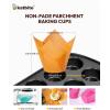 imageKatbite Tulip Cupcake Liners Holders 200PCS Muffin Baking Cups Cupcake Wrapper for Party Wedding Birthday ChristmasMulticolor