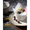 imageKatbite Tulip Cupcake Liners Holders 200PCS Muffin Baking Cups Cupcake Wrapper for Party Wedding Birthday ChristmasWhite