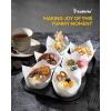 imageKatbite Tulip Cupcake Liners Holders 200PCS Muffin Baking Cups Cupcake Wrapper for Party Wedding Birthday ChristmasWhite
