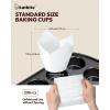 imageKatbite Tulip Cupcake Liners Holders 200PCS Muffin Baking Cups Cupcake Wrapper for Party Wedding Birthday ChristmasWhite