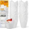 imageKatbite Tulip Cupcake Liners Holders 200PCS Muffin Baking Cups Cupcake Wrapper for Party Wedding Birthday ChristmasWhite