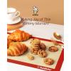 imageSilicone Baking Mat Katbite Large Baking Mat Set of 32 Half Sheets Mats 11 58quot x 16 12quot  1 Quarter Baking Sheets Reusable ampamp Nonstick Bakeware Mats for Cookies Macarons Bread and PastryRed