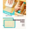 imageSilicone Baking Mat Katbite Large Baking Mat Set of 32 Half Sheets Mats 11 58quot x 16 12quot  1 Quarter Baking Sheets Reusable ampamp Nonstick Bakeware Mats for Cookies Macarons Bread and PastryDark Blue