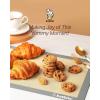 imageSilicone Baking Mat Katbite Large Baking Mat Set of 32 Half Sheets Mats 11 58quot x 16 12quot  1 Quarter Baking Sheets Reusable ampamp Nonstick Bakeware Mats for Cookies Macarons Bread and PastryGray