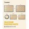 imageSilicone Baking Mat Katbite Large Baking Mat Set of 32 Half Sheets Mats 11 58quot x 16 12quot  1 Quarter Baking Sheets Reusable ampamp Nonstick Bakeware Mats for Cookies Macarons Bread and PastryGray 5 Pack