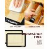 imageSilicone Baking Mat Katbite Large Baking Mat Set of 32 Half Sheets Mats 11 58quot x 16 12quot  1 Quarter Baking Sheets Reusable ampamp Nonstick Bakeware Mats for Cookies Macarons Bread and PastryBlack