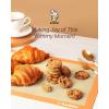 imageSilicone Baking Mat Katbite Large Baking Mat Set of 32 Half Sheets Mats 11 58quot x 16 12quot  1 Quarter Baking Sheets Reusable ampamp Nonstick Bakeware Mats for Cookies Macarons Bread and PastryOrange