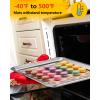 imageSilicone Baking Mat Katbite Large Baking Mat Set of 32 Half Sheets Mats 11 58quot x 16 12quot  1 Quarter Baking Sheets Reusable ampamp Nonstick Bakeware Mats for Cookies Macarons Bread and Pastry2Pack