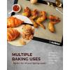 imageSilicone Baking Mat Katbite Large Baking Mat Set of 32 Half Sheets Mats 11 58quot x 16 12quot  1 Quarter Baking Sheets Reusable ampamp Nonstick Bakeware Mats for Cookies Macarons Bread and PastryBlack