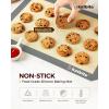 imageSilicone Baking Mat Katbite Large Baking Mat Set of 32 Half Sheets Mats 11 58quot x 16 12quot  1 Quarter Baking Sheets Reusable ampamp Nonstick Bakeware Mats for Cookies Macarons Bread and PastryGray