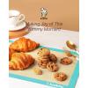 imageSilicone Baking Mat Katbite Large Baking Mat Set of 32 Half Sheets Mats 11 58quot x 16 12quot  1 Quarter Baking Sheets Reusable ampamp Nonstick Bakeware Mats for Cookies Macarons Bread and PastryDark Blue