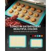 imageSilicone Baking Mat Katbite Large Baking Mat Set of 32 Half Sheets Mats 11 58quot x 16 12quot  1 Quarter Baking Sheets Reusable ampamp Nonstick Bakeware Mats for Cookies Macarons Bread and PastryDark Blue