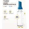 imagekatbite 16oz Glass Olive Oil Dispenser Bottle for Kitchen Cooking  Leakproof Kitchen Essential with Precise Pouring Spout for Salad Air Fryer BBQ NonStick Pans Easy Refill and Use BlueBlue