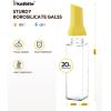 imagekatbite 16oz Glass Olive Oil Dispenser Bottle for Kitchen Cooking  Leakproof Kitchen Essential with Precise Pouring Spout for Salad Air Fryer BBQ NonStick Pans Easy Refill and Use BlueYellow