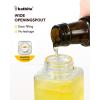 imagekatbite 16oz Glass Olive Oil Dispenser Bottle for Kitchen Cooking  Leakproof Kitchen Essential with Precise Pouring Spout for Salad Air Fryer BBQ NonStick Pans Easy Refill and Use BlueYellow