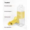 imagekatbite 16oz Glass Olive Oil Dispenser Bottle for Kitchen Cooking  Leakproof Kitchen Essential with Precise Pouring Spout for Salad Air Fryer BBQ NonStick Pans Easy Refill and Use BlueYellow