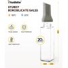 imagekatbite 16oz Glass Olive Oil Dispenser Bottle for Kitchen Cooking  Leakproof Kitchen Essential with Precise Pouring Spout for Salad Air Fryer BBQ NonStick Pans Easy Refill and Use BlueDark Grey