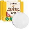 imageKatbite 200Pcs 9 Inch Parchment Paper Rounds Unbleached ampamp Nonstick Precut Parchment Circles for Cheesecake Spring Pans StorageFreezing Hamburger Patties6inch400