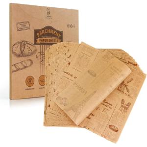imageKatbite 100 Pcs Sandwich Wrapping Paper 12x12 inch Food Basket Liners Grease Proof ampamp Nonstick Baking Parchment Paper10 Inch 130 Pcs