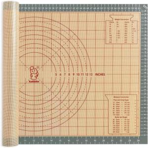 imageSilicone Baking Mat Katbite Large Baking Mat Set of 32 Half Sheets Mats 11 58quot x 16 12quot  1 Quarter Baking Sheets Reusable ampamp Nonstick Bakeware Mats for Cookies Macarons Bread and Pastry26 x 16