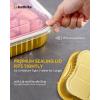 imageHeavy Duty Aluminum Pans with lids 91310pack10Lids Aluminum Foil Pans Double thickening Gold Tin Foil Pans with Lids for Cooking Heating Meal Prep Storage Freezer and Takeout