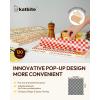 imageKatbite 120 Sheets Christmas PopUp Dry GreaseResistant Checkered Deli Paper 12x1075quot quotWax Paper Sheets for Food Burritos or SandwichesRed120sheets