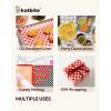 imageKatbite 120 Sheets Christmas PopUp Dry GreaseResistant Checkered Deli Paper 12x1075quot quotWax Paper Sheets for Food Burritos or SandwichesRed120sheets