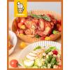 imageKatbite 150PCS 9 Inch Air Fryer Liners for 69 QT Basket Air Fryer Disposable Paper Liner Large Non Stick Air fryer Liner Made of Food Grade Parchment Paper