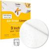 imageKatbite 200Pcs 75 In Air Fryer Liners Parchment Paper for Air Fryer Unbleached Disposable Air Fryer Liners Paper Sheets Square for Air Fryer Steaming Basket Oven BakingWhite