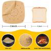 imageKatbite 200Pcs 75 In Air Fryer Liners Parchment Paper for Air Fryer Unbleached Disposable Air Fryer Liners Paper Sheets Square for Air Fryer Steaming Basket Oven BakingBrown