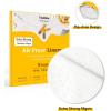 imageKatbite 200Pcs 75 In Air Fryer Liners Parchment Paper for Air Fryer Unbleached Disposable Air Fryer Liners Paper Sheets Square for Air Fryer Steaming Basket Oven BakingWhite