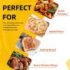 imageKatbite 200Pcs 75 In Air Fryer Liners Parchment Paper for Air Fryer Unbleached Disposable Air Fryer Liners Paper Sheets Square for Air Fryer Steaming Basket Oven BakingBrown