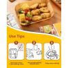 imageKatbite Air Fryer Liners Disposable  8 inch Square NonStick Airfryer Paper Liners Unbleached Parchment Paper for 5 to 8 Qt Basket Frying Baking Cooking Roasting Easy Cleanup 130pcs8655Rectangle