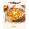 imageKatbite Air Fryer Liners Disposable  8 inch Square NonStick Airfryer Paper Liners Unbleached Parchment Paper for 5 to 8 Qt Basket Frying Baking Cooking Roasting Easy Cleanup 130pcs8RoundSiliconePaperFoil