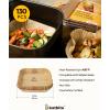 imageKatbite Air Fryer Liners Disposable  8 inch Square NonStick Airfryer Paper Liners Unbleached Parchment Paper for 5 to 8 Qt Basket Frying Baking Cooking Roasting Easy Cleanup 130pcs8Square