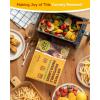 imageKatbite Air Fryer Liners Disposable  8 inch Square NonStick Airfryer Paper Liners Unbleached Parchment Paper for 5 to 8 Qt Basket Frying Baking Cooking Roasting Easy Cleanup 130pcs8655Rectangle