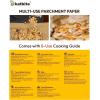 imageKatbite Air Fryer Parchment Paper Liners 180cs Airfryer Liners Disposable 9x11 Inch Perforated Parchment Paper Sheets Basket Liner Accessories For Toaster ovenAir Fryer Fit Cuisinart Ninja Foodi9x11 Inch 100 Pcs