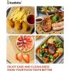 imageKatbite Air Fryer Parchment Paper Liners 180cs Airfryer Liners Disposable 9x11 Inch Perforated Parchment Paper Sheets Basket Liner Accessories For Toaster ovenAir Fryer Fit Cuisinart Ninja Foodi9x11 Inch 180 Pcs