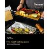 imageKatbite Aluminum Foil Roll Heavy Duty 12inx150ft 30 Micron Thick Strong Foils Aluminum Roll with Cutter for Home Cooking Catering Grilling150Sqft12IN x 60FT60SQFT