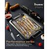 imageKatbite Aluminum Foil Roll Heavy Duty 12inx150ft 30 Micron Thick Strong Foils Aluminum Roll with Cutter for Home Cooking Catering Grilling150Sqft12IN x 60FT60SQFT