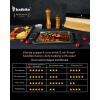 imageKatbite Aluminum Foil Roll Heavy Duty 12inx150ft 30 Micron Thick Strong Foils Aluminum Roll with Cutter for Home Cooking Catering Grilling150Sqft12IN x 60FT60SQFT