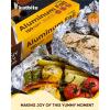 imageKatbite Aluminum Foil Roll Heavy Duty 12inx150ft 30 Micron Thick Strong Foils Aluminum Roll with Cutter for Home Cooking Catering Grilling150Sqft12inX150Ft150SQFT