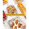 imageKatbite Aluminum Foil Roll Heavy Duty 12inx150ft 30 Micron Thick Strong Foils Aluminum Roll with Cutter for Home Cooking Catering Grilling150Sqft177inWideX525SQFT