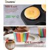 imageKatbite Parchment Cupcake Liners Standard Size 150PCS Christmas Cupcake Liners Muffin Baking Liners Heavy Duty Greaseproof Wrappers for Bakery Birthday PartyRainbow200pcs