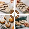 imageKatbite Parchment Cupcake Liners Standard Size 150PCS Christmas Cupcake Liners Muffin Baking Liners Heavy Duty Greaseproof Wrappers for Bakery Birthday PartyWhitebrowncoffee