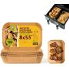 imageKatbite Unbleached Parchment Paper Baking Sheets 120Pcs 12x16 Inch ampamp Katbite 100PCS Air Fryer Liners Disposable 8x55