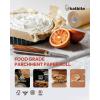 imageKatbite Unbleached Parchment Paper Roll 15in x 242ft 300 SqFt NonStick with Serrated Cutter for Baking Cooking Air Fryer15x242B